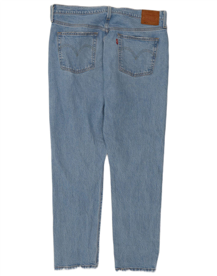 Levi's Womens 501 Distressed Straight Jeans W32 L28 Blue Cotton