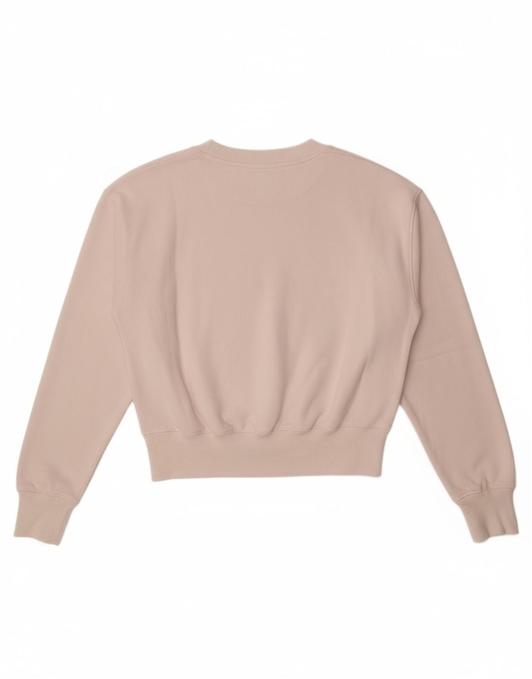 CHAMPION Womens Graphic Sweatshirt Jumper UK 14 Medium Off White Cotton