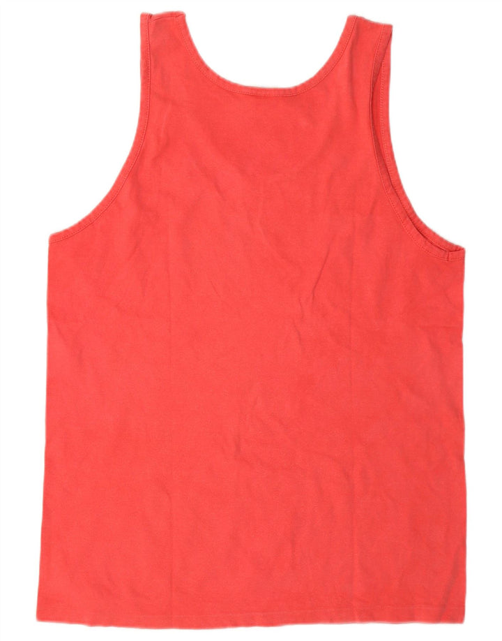 Champion Womens Graphic Vest Top UK 14 Large Red Cotton