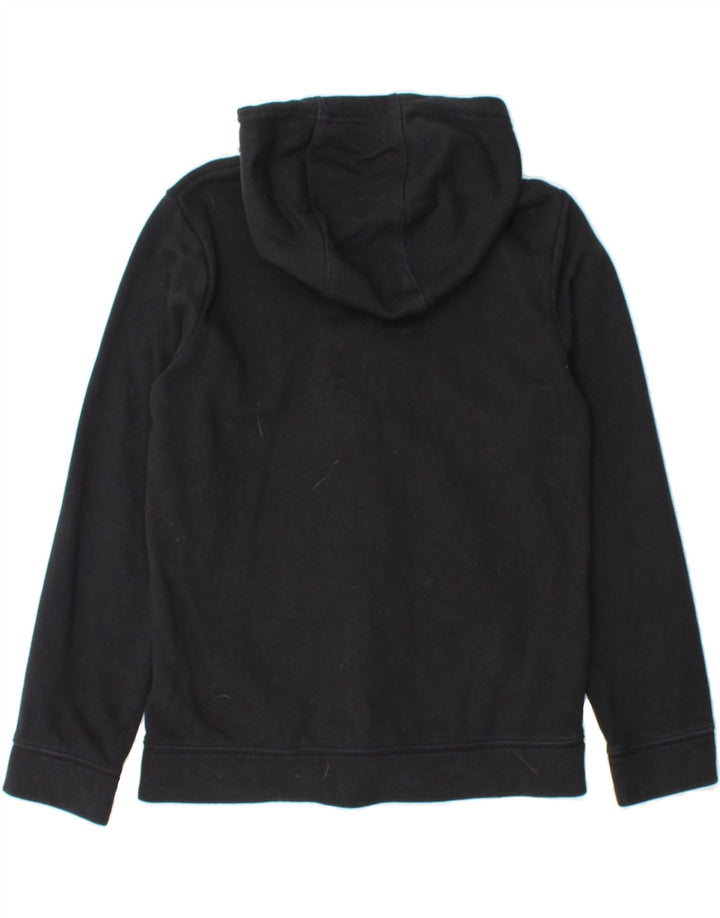 NIKE Boys Zip Hoodie Sweater 10-11 Years Medium Black Cotton Vintage Nike and Second-Hand Nike from Messina Hembry 