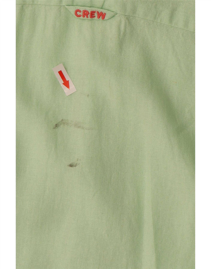 Crew Clothing Mens Shirt Medium Green Linen