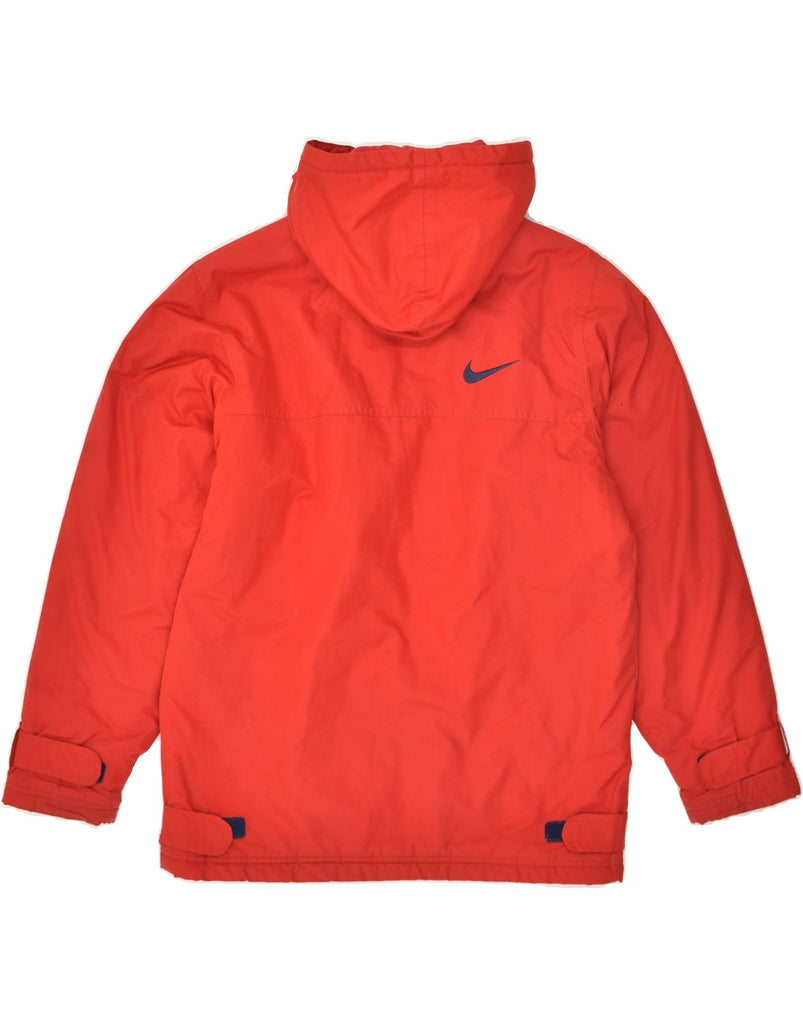 NIKE Boys Hooded Windbreaker Jacket 14-15 Years Large Red | Vintage Nike | Thrift | Second-Hand Nike | Used Clothing | Messina Hembry 