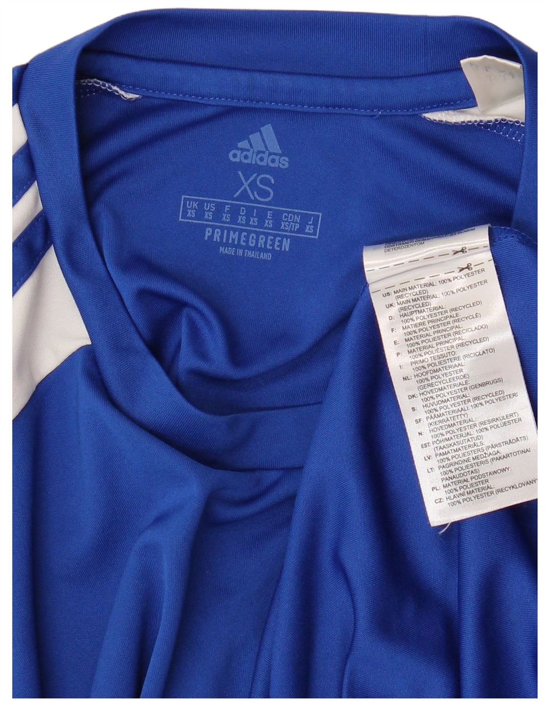 ADIDAS Mens Aeroready T-Shirt Top XS Blue Colourblock Polyester