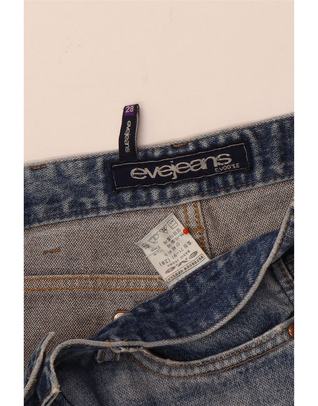 Vintage Womens Straight Jeans W28 L27 Blue