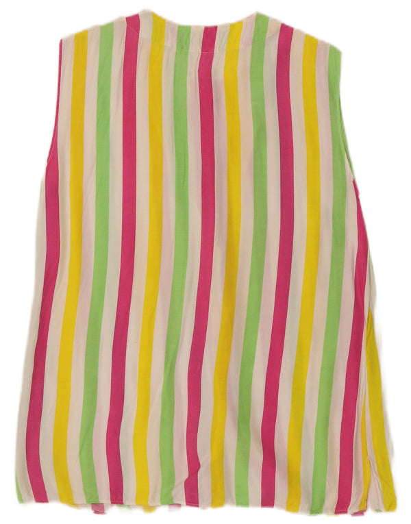 Enara Camice Womens Shirt Blouse UK 14 Medium Multicoloured Striped