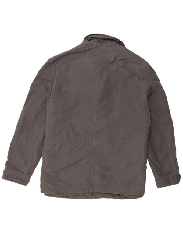 Marks & Spencer Mens Utility Jacket UK 46 3XL Grey Polyester