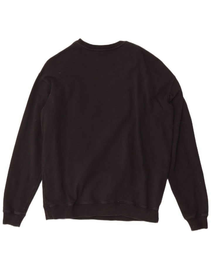 MSGM Mens Milano Graphic Sweatshirt Jumper Large Black Cotton