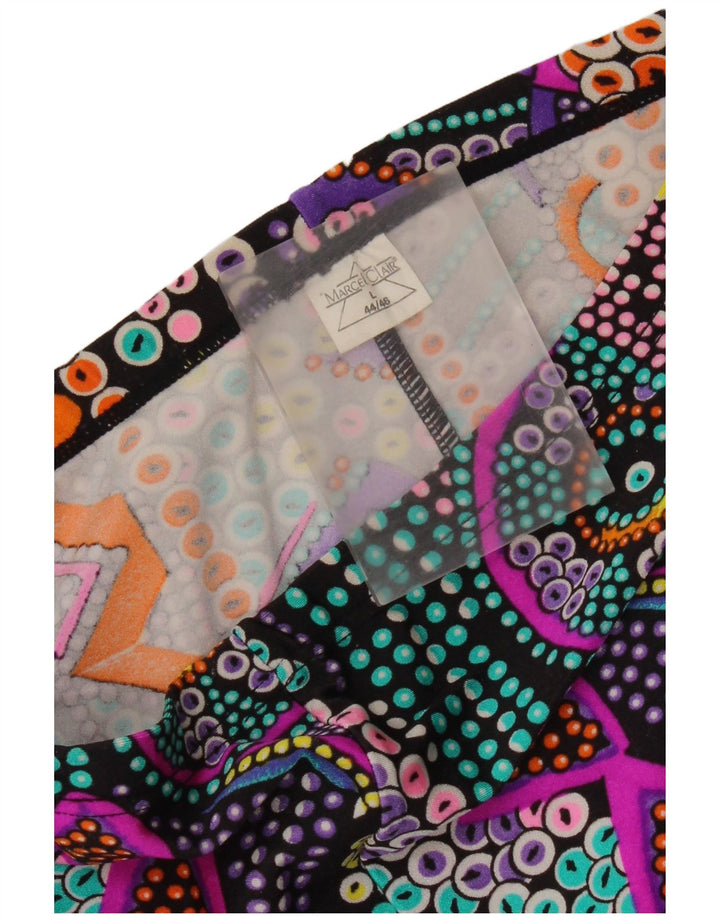 Marcel Clair Womens Crop Leggings EU 44/46 Large Multicoloured Geometric
