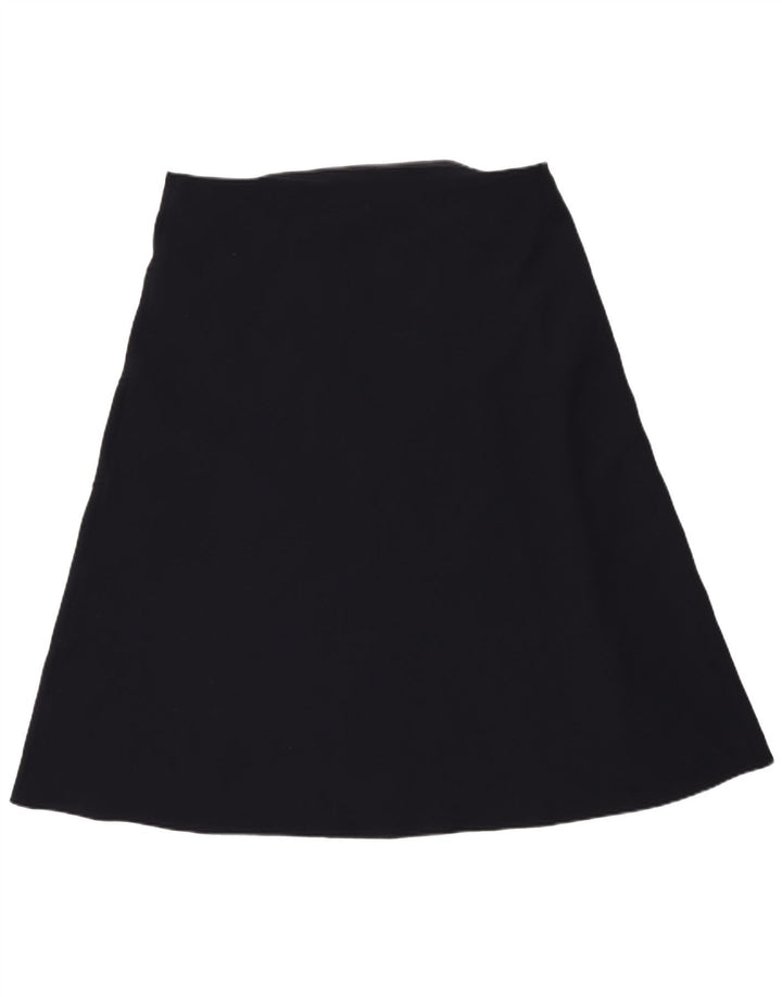 Marks & Spencer Womens A-Line Skirt UK 18 XL W40 Navy Blue Polyester