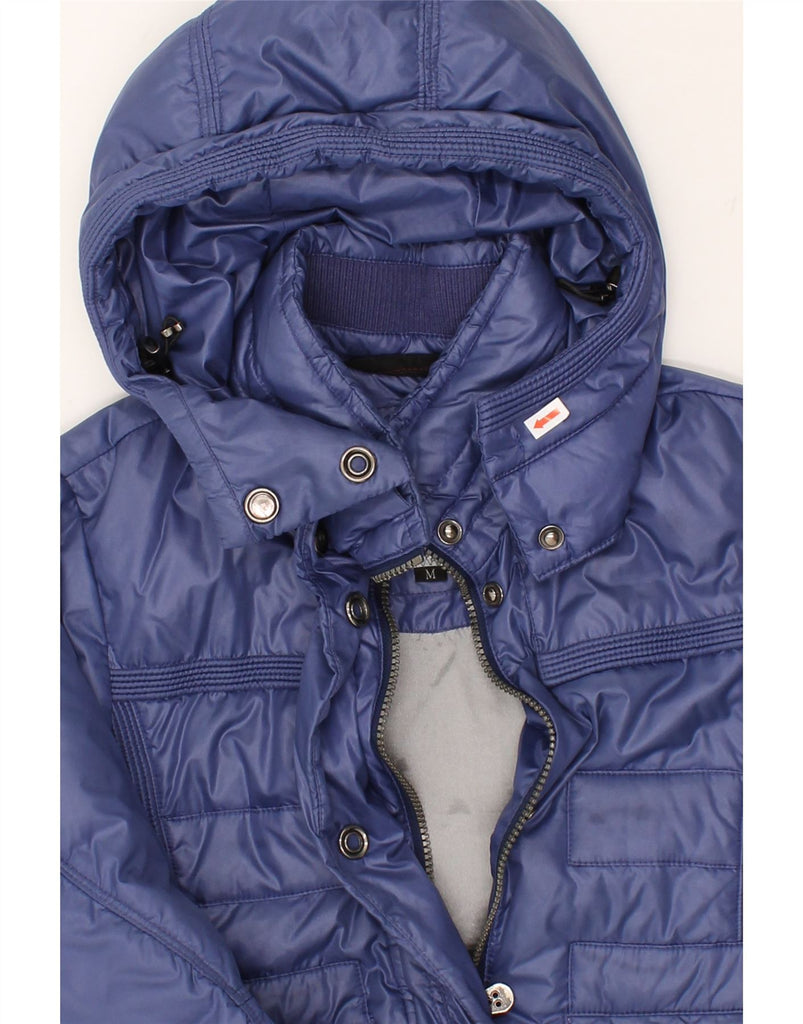 PEUTEREY Girls Hooded Padded Jacket 11-12 Years Medium Blue Polyamide | Vintage PEUTEREY | Thrift | Second-Hand PEUTEREY | Used Clothing | Messina Hembry 