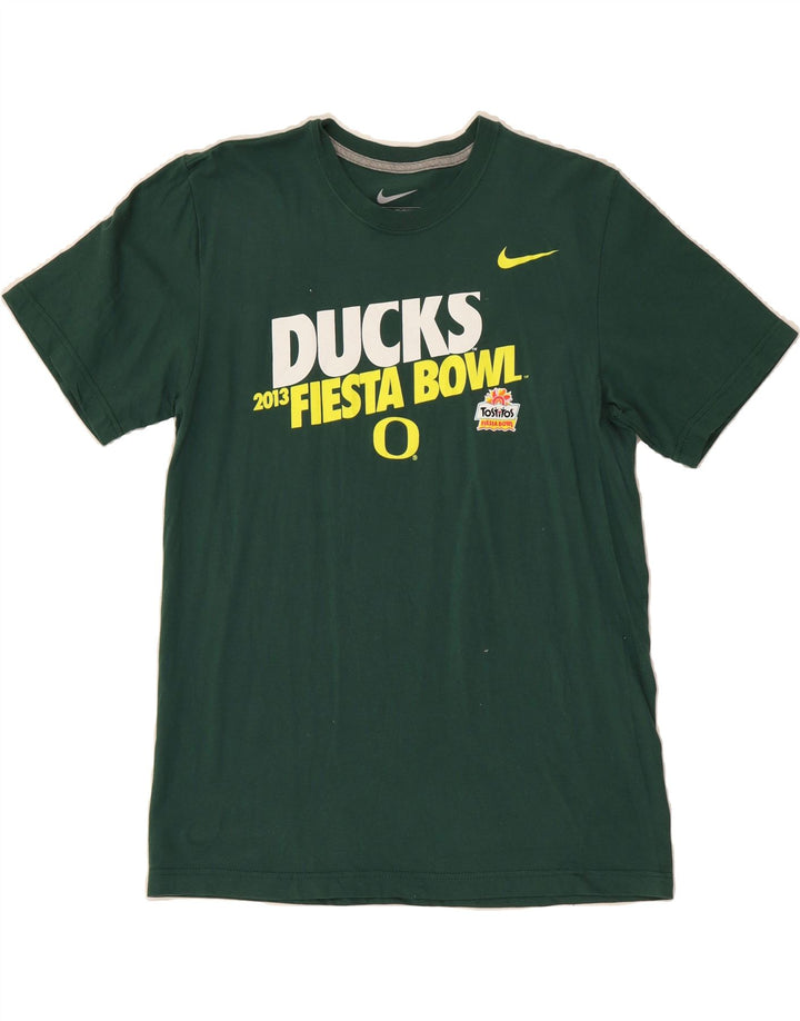 NIKE Mens Ducks Standard Fit Graphic T-Shirt Top Medium Green Cotton Vintage Nike and Second-Hand Nike from Messina Hembry 
