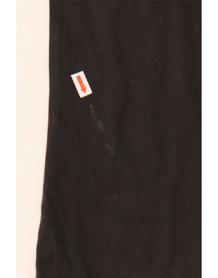 Adidas Mens T-Shirt Top Large Black Cotton