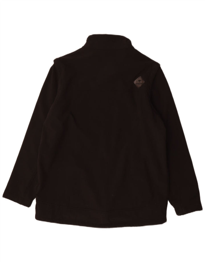 Roadsign Mens Windbreaker Jacket UK 46 3XL Black Polyester