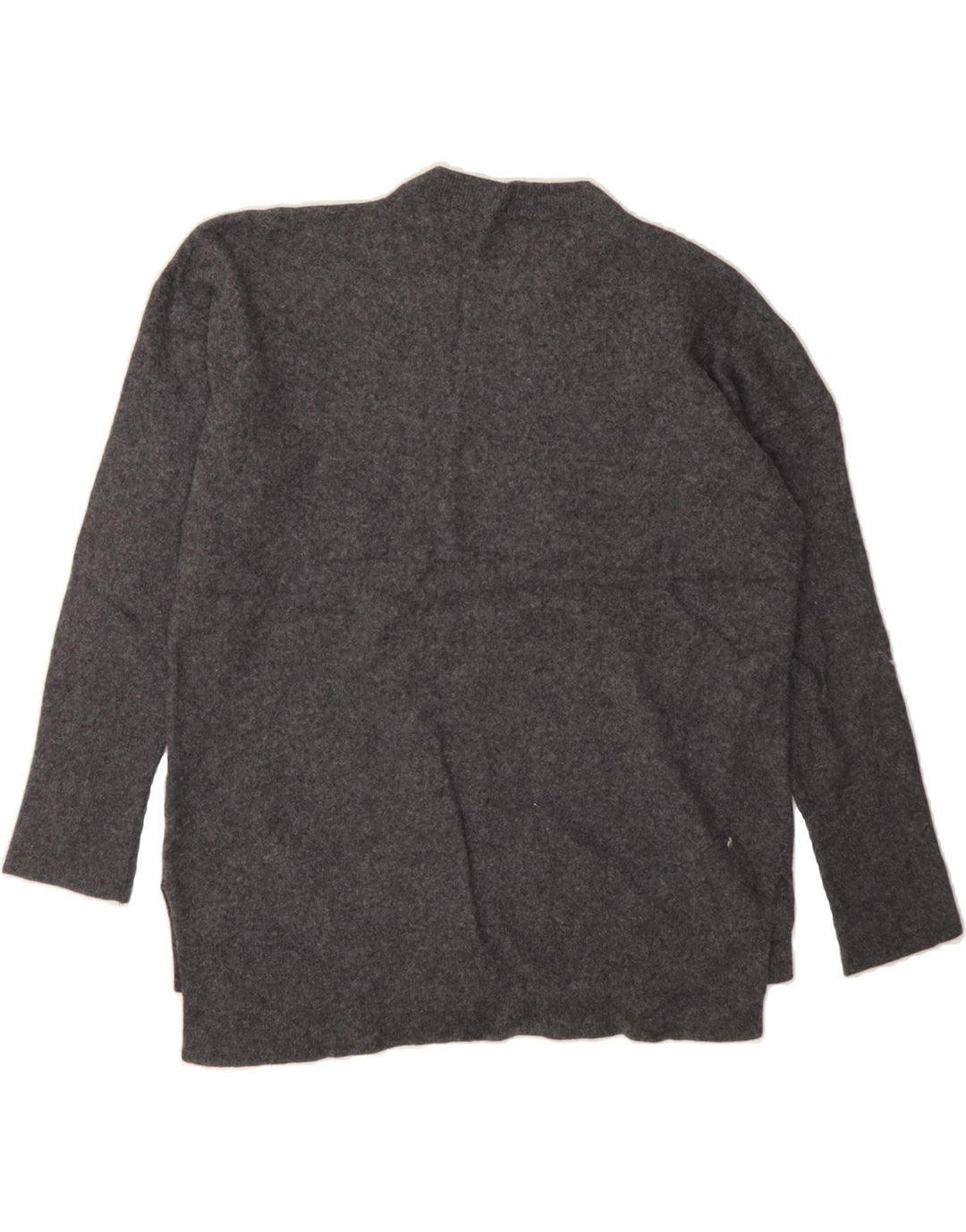 BENETTON Womens Crew Neck Jumper Sweater UK 16 Large Grey Vintage Benetton and Second-Hand Benetton from Messina Hembry 