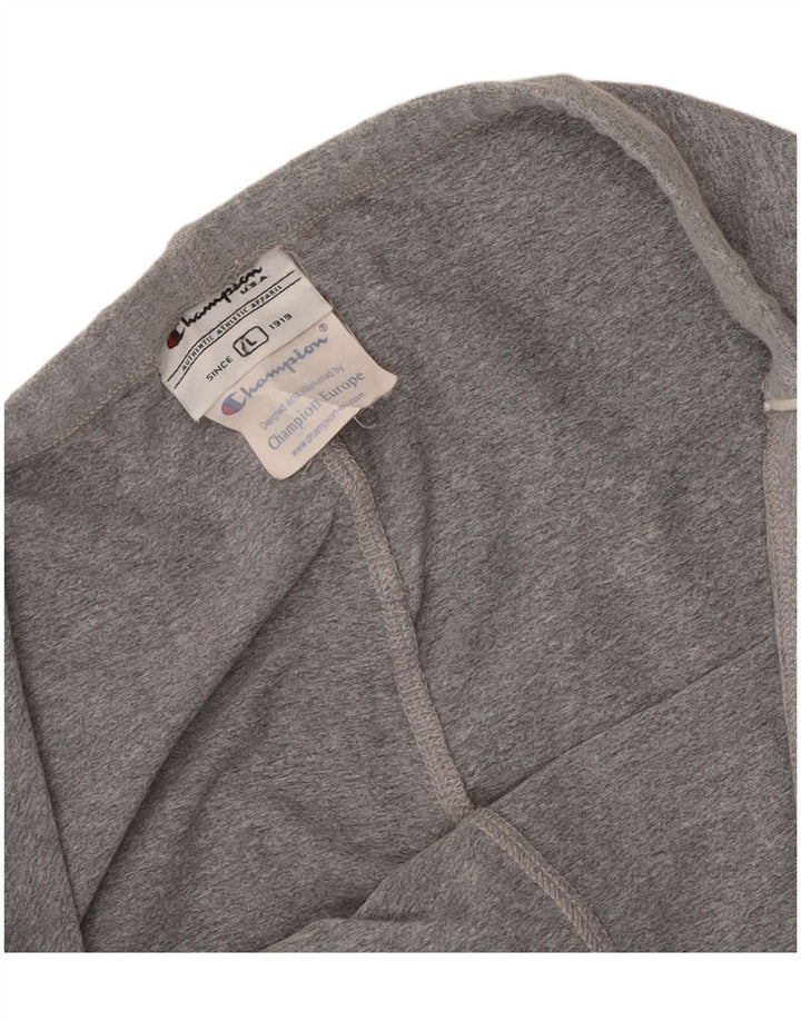 Champion Womens Tracksuit Trousers UK 16 Large Grey Flecked Polyamide