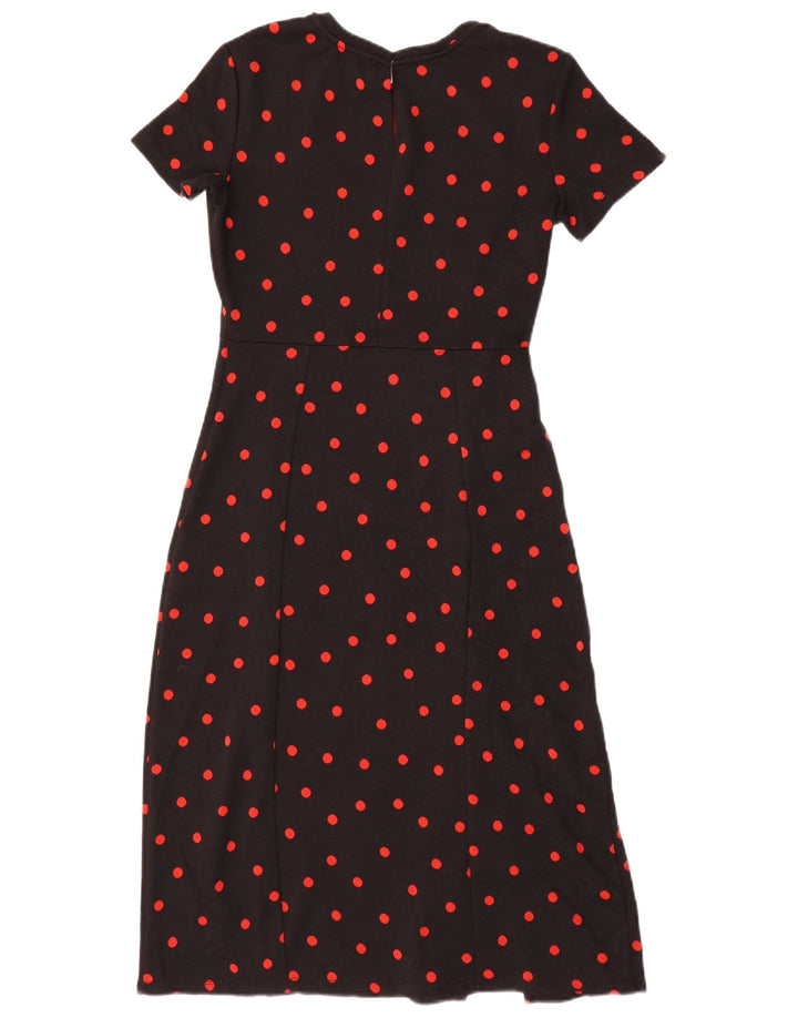 ZARA Womens Maxi Dress UK 12 Medium Black Polka Dot