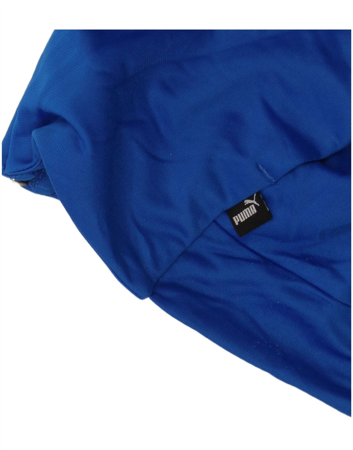 PUMA Boys Graphic Tracksuit Top Jacket 11-12 Years  Blue Colourblock