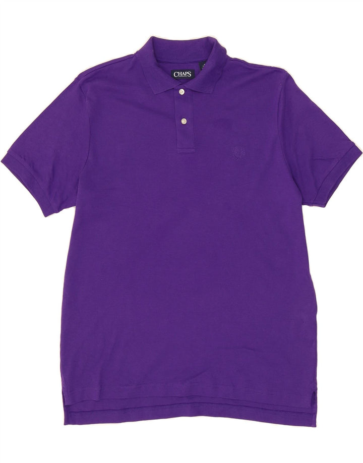 CHAPS Mens Polo Shirt Medium Purple Cotton Vintage Chaps and Second-Hand Chaps from Messina Hembry 