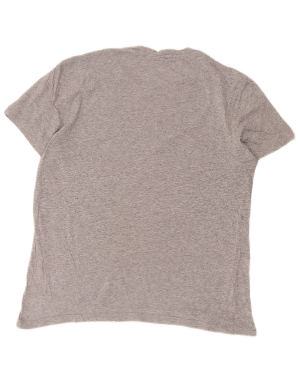 Champion Mens Rochester Graphic T-Shirt Top Medium Grey Flecked Cotton