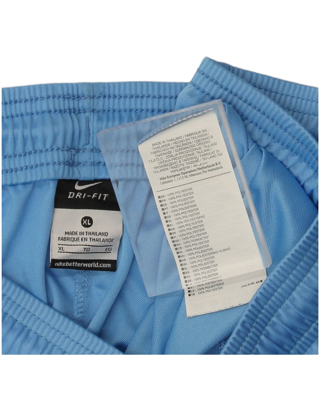 Nike Womens Dri Fit Sport Shorts UK 18 XL  Blue Polyester