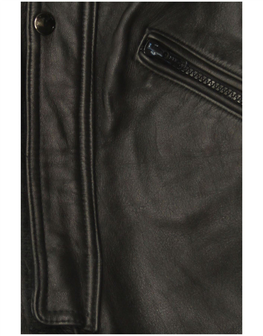 VINTAGE Womens Sleeveless Leather Jumpsuit UK 12 Medium  Black Leather