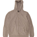ZARA Mens Zip Hoodie Sweater Medium Grey Cotton Vintage Zara and Second-Hand Zara from Messina Hembry 
