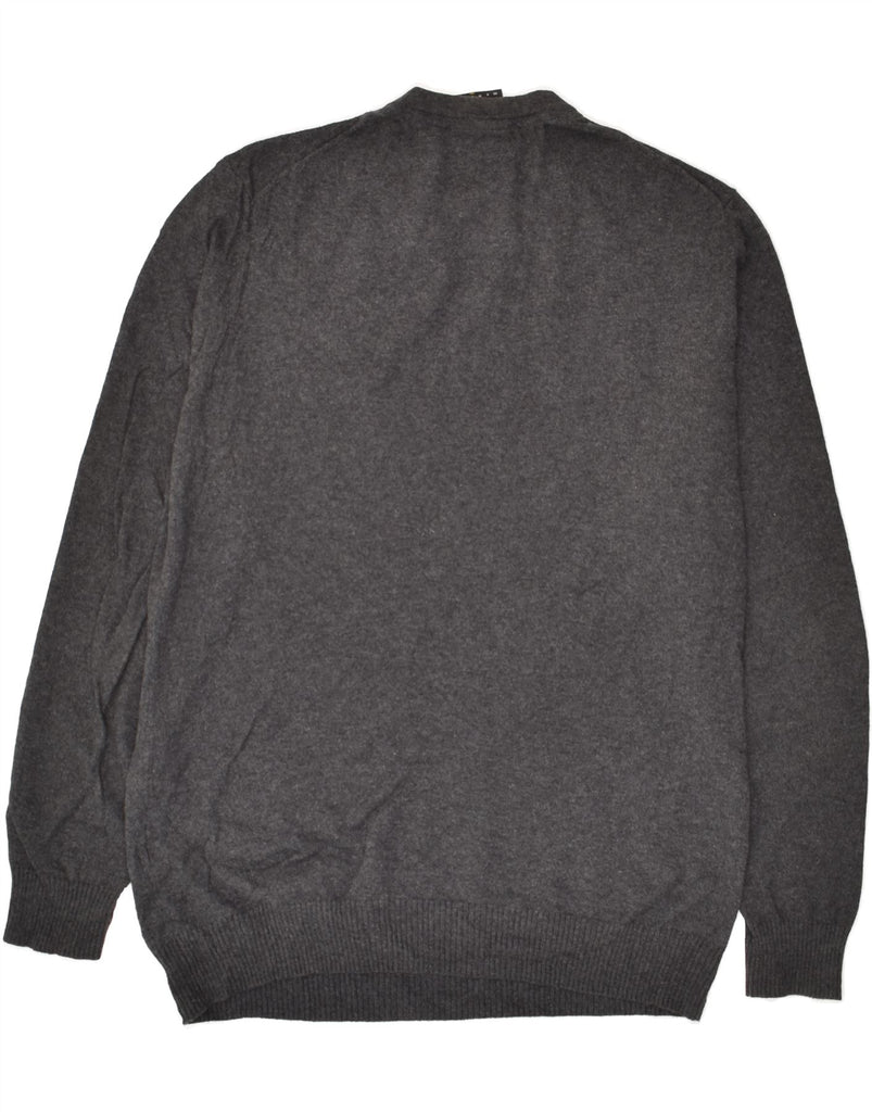 LYLE & SCOTT Mens Crew Neck Jumper Sweater Large Grey Cotton | Vintage Lyle & Scott | Thrift | Second-Hand Lyle & Scott | Used Clothing | Messina Hembry 