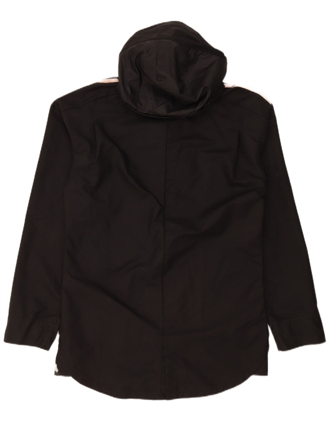Adidas Mens Hooded Rain Jacket UK 38 Medium Black Polyester