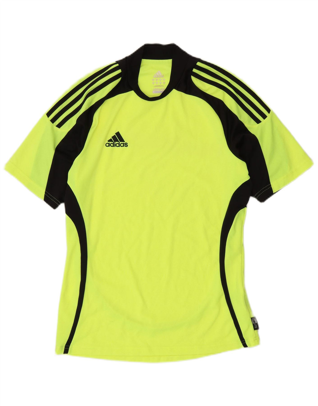 Adidas Mens Clima 365 T-Shirt Top Small Green Colourblock Polyester