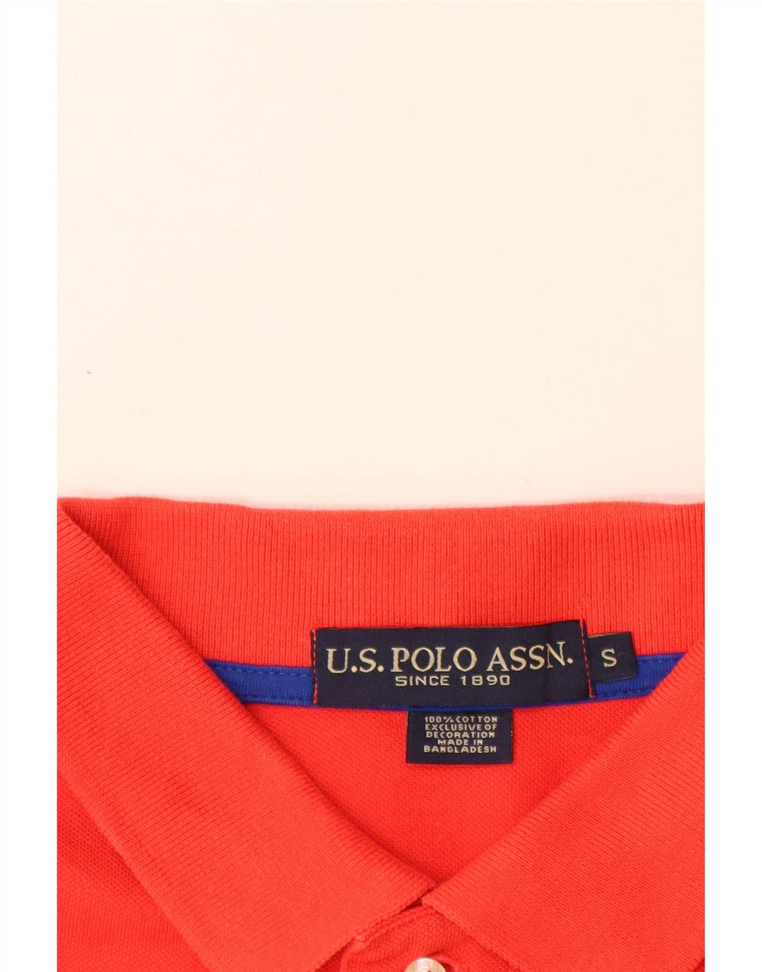 U.S. POLO ASSN. Mens Graphic Polo Shirt Small Red Cotton