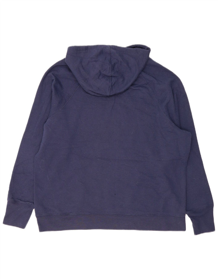 Champion Mens Graphic Hoodie Jumper XL Navy Blue
