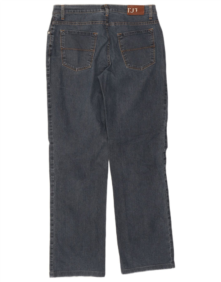 Trussardi Womens Straight Jeans W31 L29 Navy Blue Cotton