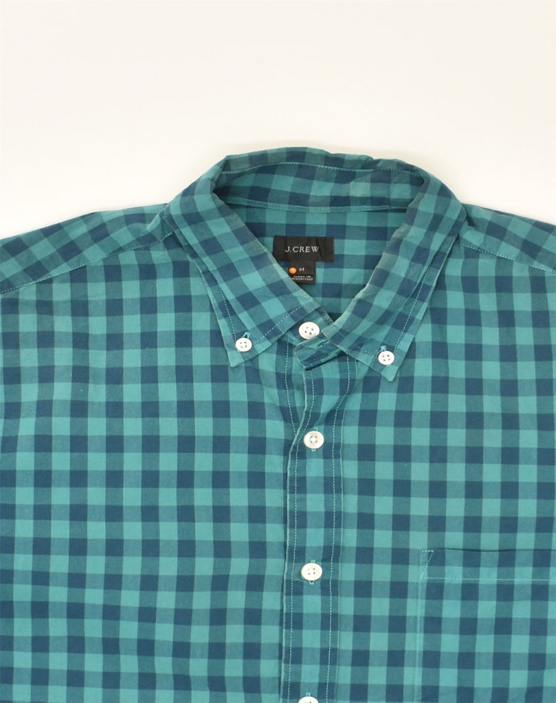 J. CREW Mens Shirt Medium Blue Check Cotton | Vintage J. Crew | Thrift | Second-Hand J. Crew | Used Clothing | Messina Hembry 