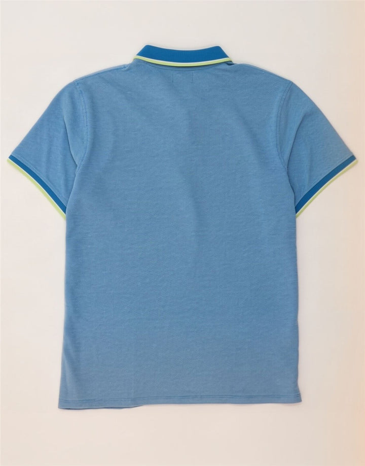 Jack & Jones Mens Polo Shirt XL Blue Cotton