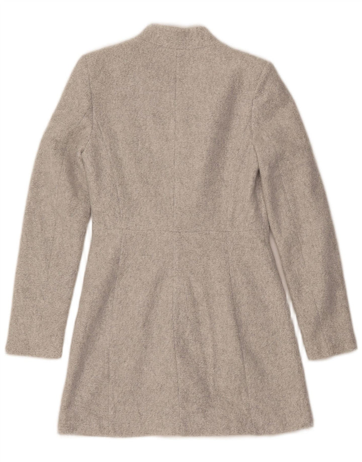 Zara Womens Open Overcoat UK 6 XS Grey Acetate