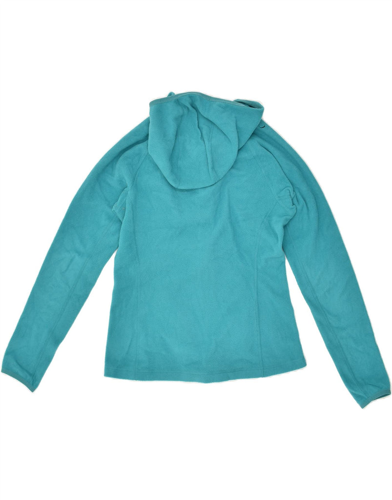 THE NORTH FACE Womens Hooded Fleece Jacket UK 10 Small Turquoise Polyester Vintage The North Face and Second-Hand The North Face from Messina Hembry 