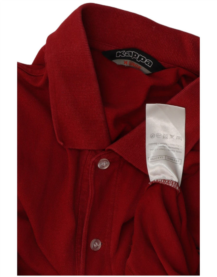 KAPPA Mens Polo Shirt XL Red Cotton