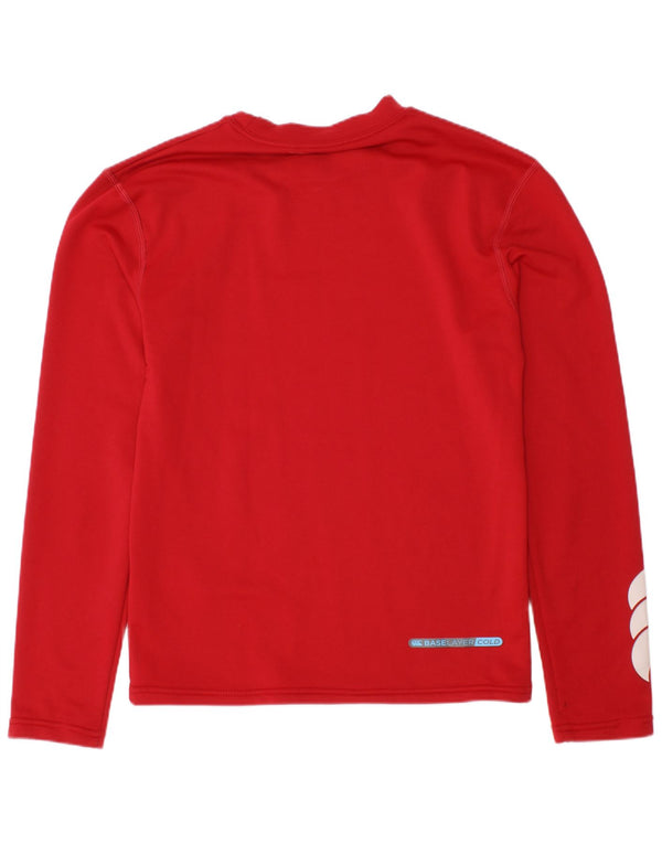 Canterbury Boys Graphic Top Long Sleeve 7-8 Years Medium Red