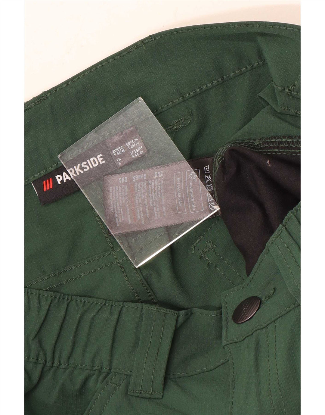Parkside Mens Cargo Shorts Small W29 Green Elastane