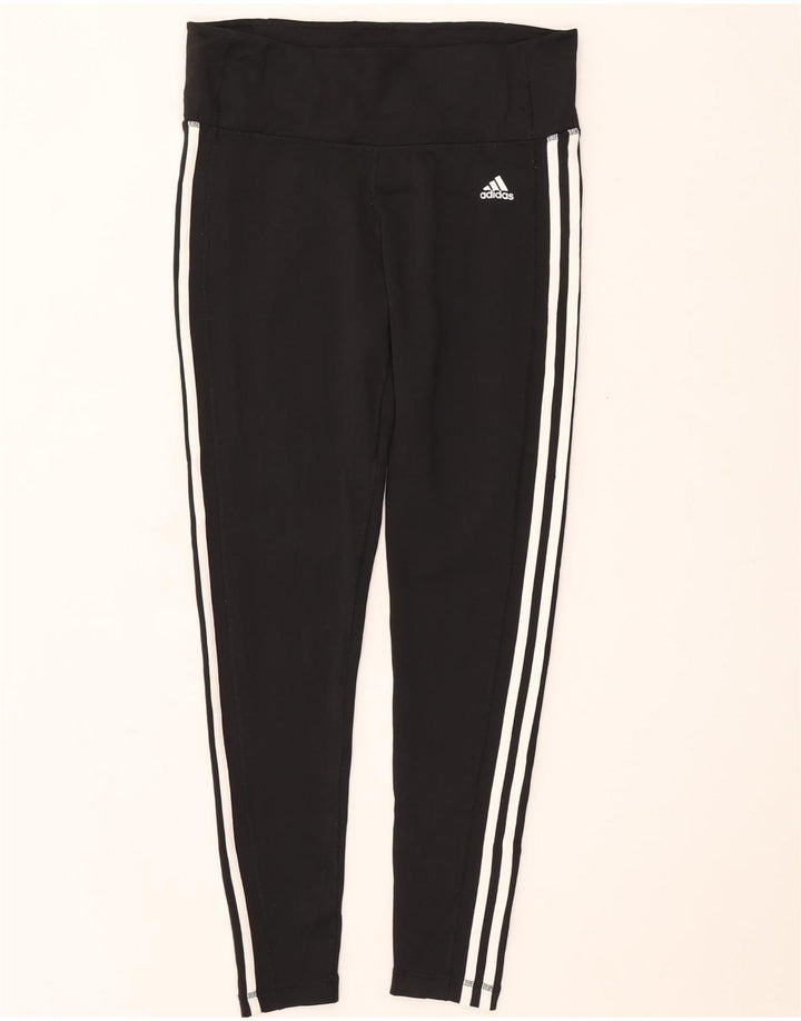 Adidas Womens Climalite Leggings UK 16/18 Large Black Polyester