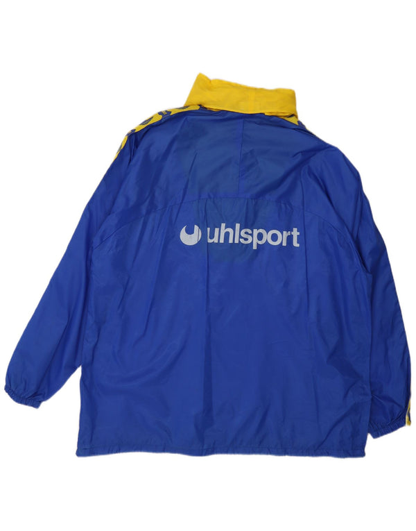 Uhlsport Mens Hellas Verona FC 1993 Hooded Rain Jacket UK 42 XL Blue