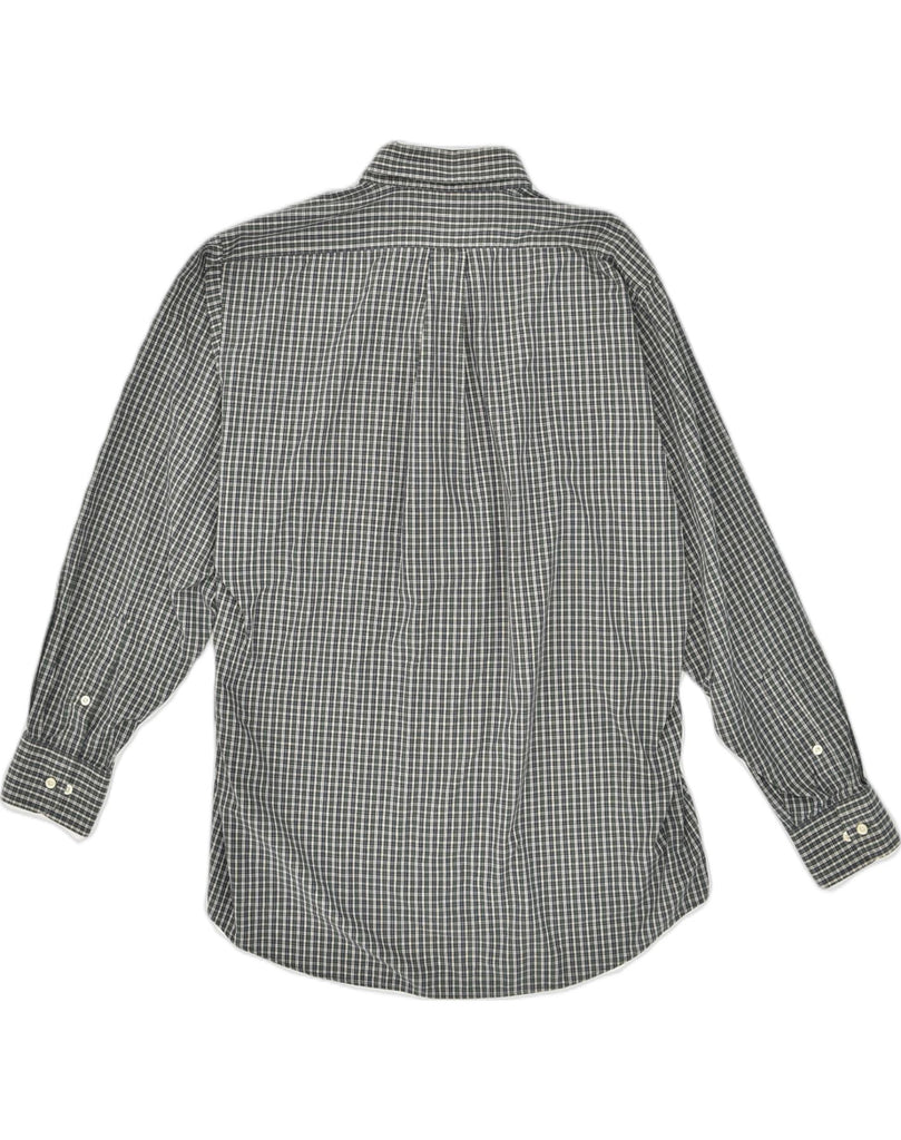 CHAPS Mens Shirt Size 16-16 1/2 Large Grey Check Cotton | Vintage Chaps | Thrift | Second-Hand Chaps | Used Clothing | Messina Hembry 