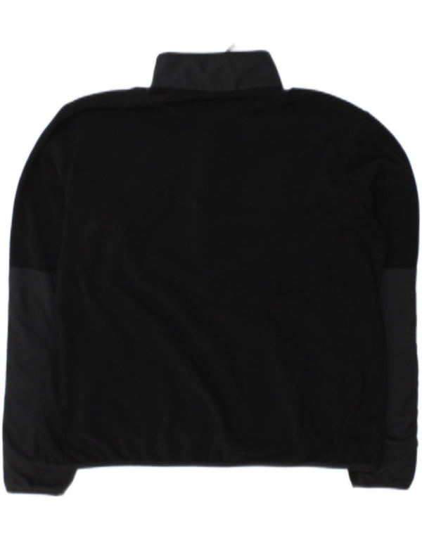 Nike Womens Therma-Fit Zip Neck Fleece Jumper UK 14 Medium Black Polyester