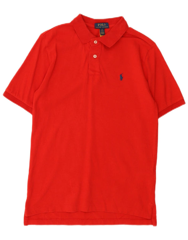 Polo Ralph Lauren Boys Polo Shirt 14-15 Years Large Red Cotton