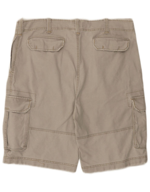 Vintage Mens Cargo Shorts 2XL W42 Grey Cotton
