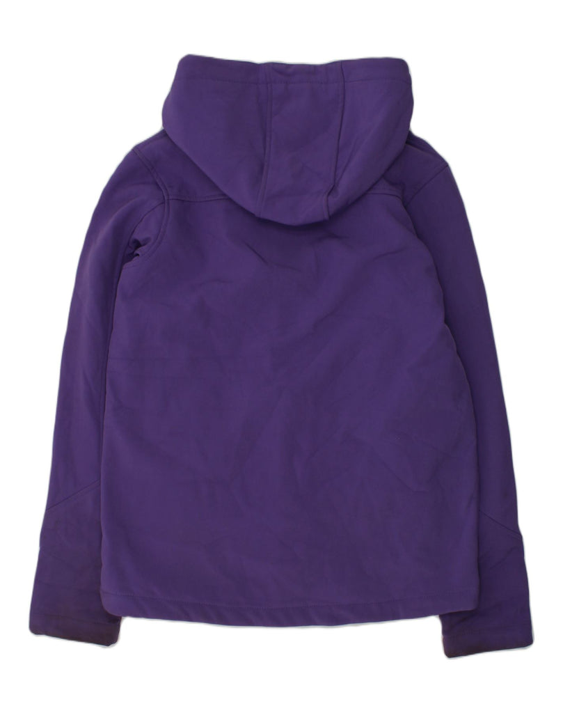 MOUNTAIN WAREHOUSE Girls Hooded Tracksuit Top Jacket 11-12 Years Purple | Vintage Mountain Warehouse | Thrift | Second-Hand Mountain Warehouse | Used Clothing | Messina Hembry 