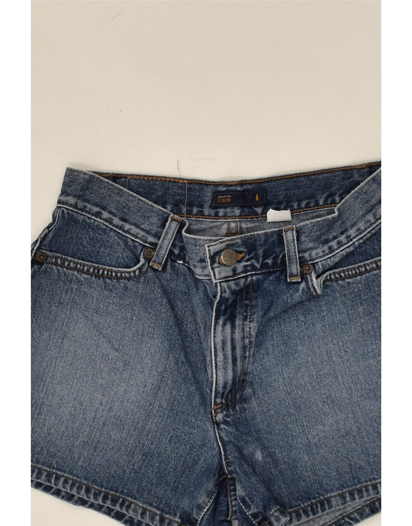 J. CREW Womens Denim Shorts US 4 Small W26 Blue Cotton | Vintage J. Crew | Thrift | Second-Hand J. Crew | Used Clothing | Messina Hembry 