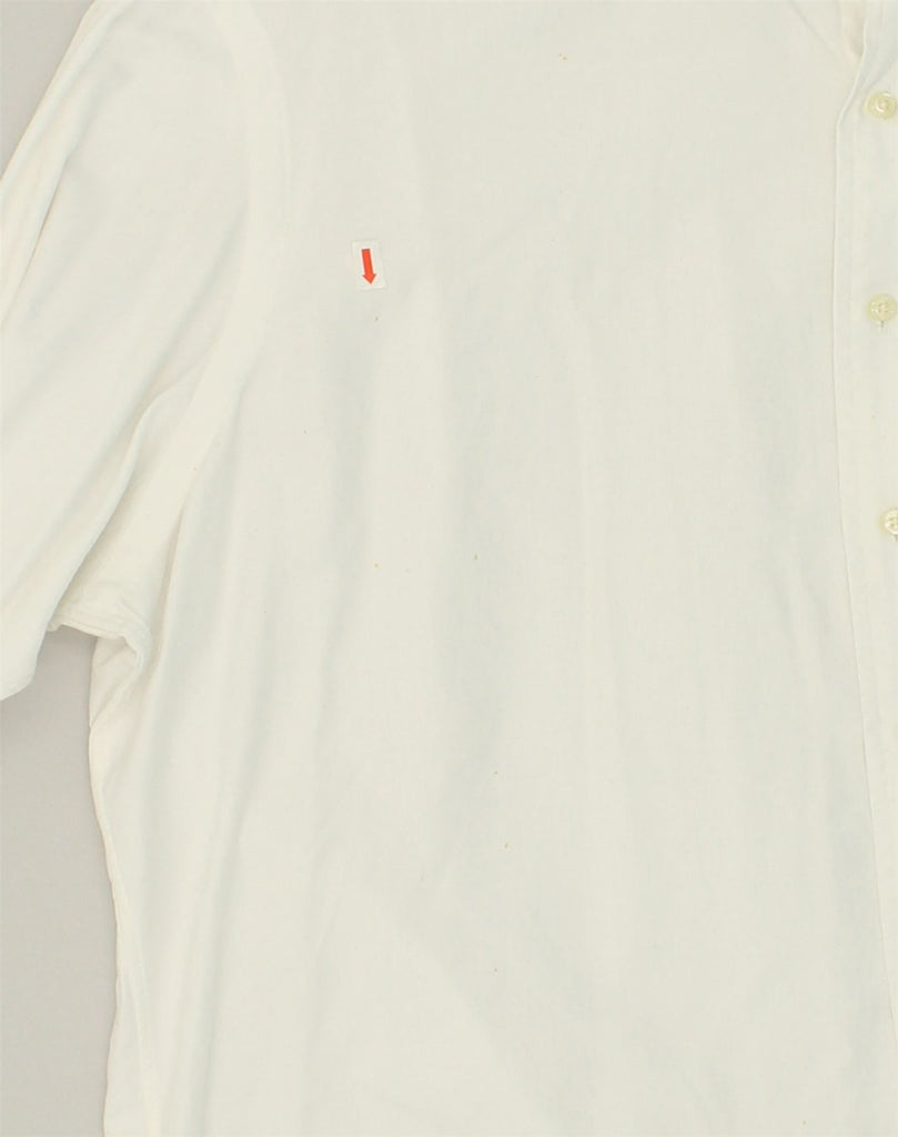 POLO RALPH LAUREN Mens Custom Fit Shirt Size 17 1/2  XL White Cotton | Vintage Polo Ralph Lauren | Thrift | Second-Hand Polo Ralph Lauren | Used Clothing | Messina Hembry 