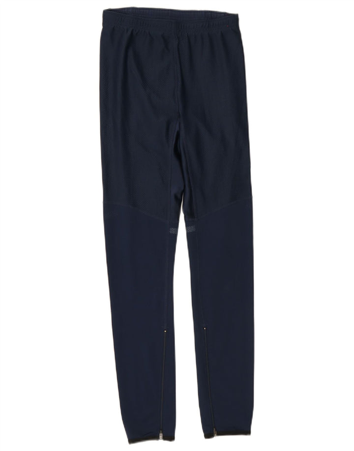 Nike Mens Dri Fit Leggings UK 36/38 Small  Navy Blue Polyester