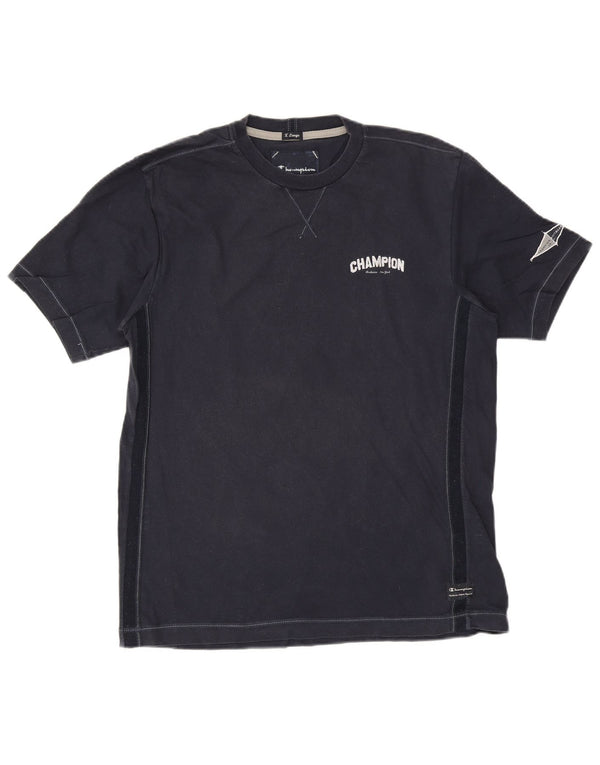 Champion Mens T-Shirt Top XL Navy Blue Cotton